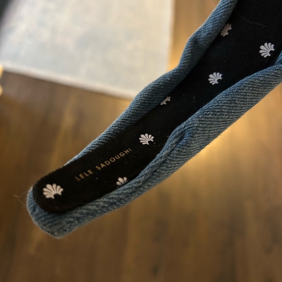 LELE SADOUGHI Denim knotted headband - Picture 2 of 2